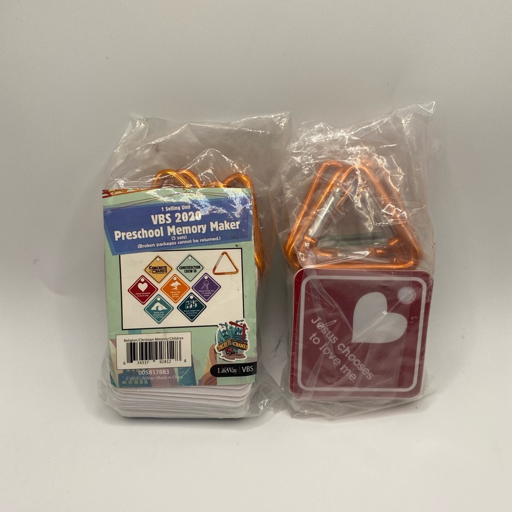 2020 Vacation Bible School Preschool Keychains. Bundle Of 2.